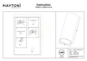 Maytoni FOCUS LED C056CL-L12B4K-W-D-B falon kívüli spotlámpa fekete 12 W 900 lm 4000 K TRIAC small 6