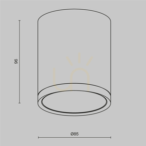 HOOP Plafond C086CM-GX53-MRD-B Maytoni small 5