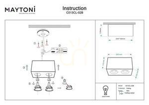 Plafond SLIM C013CL-02B Maytoni small 3