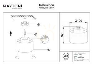 PLANET Plafond C009CW-L12B4K Maytoni small 6