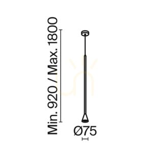 Fehér Maytoni Arrow P064PL-01W GU10 10 W függőlámpa small 7