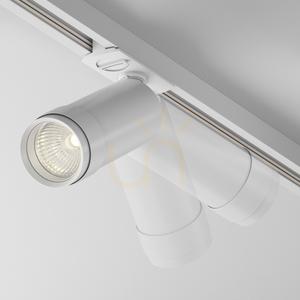 Maytoni Focus Zoom sínes spot TR021-1-12B3K-Z-W, LED 12 W 3000 K 900 lm, 15°–50° zoom, 355° forgatás, fehér, Unity 1 fázis small 1