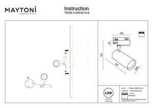 VUORO 3 fázisú sínre szerelhető spot fekete LED 26 W 3000 K CRI90 Maytoni TR029-3-26W3K-S-B small 6
