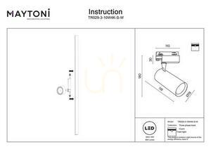 Maytoni VUORO TR029-3-10W4K-S-W 3 fázisú sínes spotlámpa fehér 10W 4000K small 7