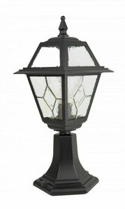 Kültéri állólámpa SU-MA K 4011/1/N fekete patina öntött alumínium 47 cm small 0