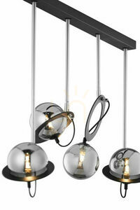 Planet PE 4 cz/ni G9 LED x 4 LED-es függőlámpa small 2