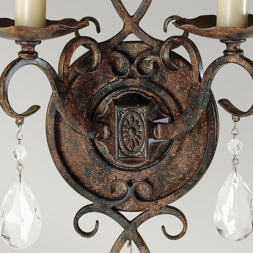 Jelölje be Chateau fali lámpa - 2 fényforrás - Mocha Bronze Elstead