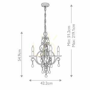 Chateau csillár - 4 fényforrás - Mocha Bronze Elstead small 8