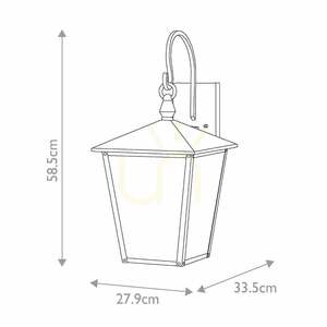 Elstead Huntersfield fekete kültéri fali lámpa 3×E14 HK-HUNTERSFIELD2-L-BK small 4