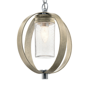 Grand Bank kültéri függőlámpa - 1 fényforrás - koptatott antik szürke Elstead small 0