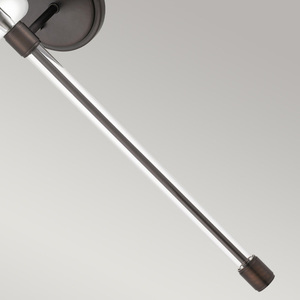Barbour fali lámpa fehér ernyővel 1xE14 Harbor Bronze Quoizel Elstead small 2