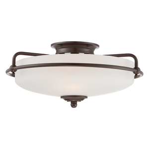 Elstead Griffin 3 égős E27 mennyezeti lámpa, palládiumbronz, 42 cm small 0