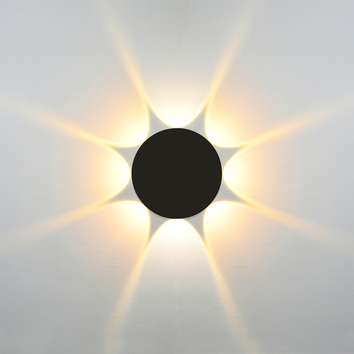 Jelölje be Kültéri fali lámpa Italux fekete alumínium LED 8W 4000K IP54 16 cm OWL-6031-8-4K
