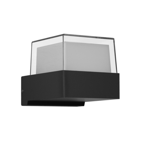 Jelölje be Kültéri fali lámpa Italux Marti fekete LED 5W 3000K IP54 OWL-4642-3K