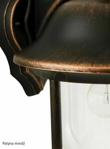 Kültéri függőlámpa SU-MA Prince fekete patina 25 cm K 1018/1/O small 4