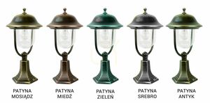 Kültéri állólámpa SU-MA Prince fekete patina 55 cm E27 K 4011/1/O small 5