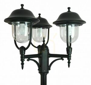 Kültéri 3 ágú kerti lámpa SU-MA Prince fekete patina OGMWN 3 O 195-295 cm small 1