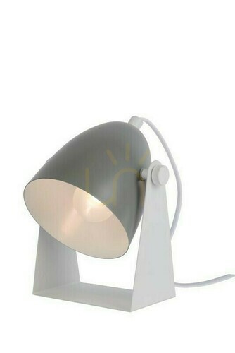 Jelölje be Lucide CHAGO szürke fém LED asztali lámpa E14 19 cm SKU 45564/01/36