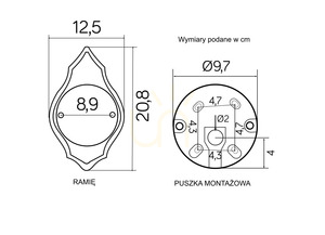 Kültéri fali lámpa SU-MA K 3012/1/D g fekete patinás rusztikus 1x60W small 4