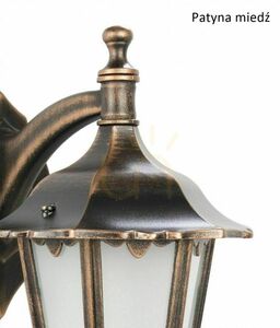 Kültéri fali lámpa SU-MA Retro Midi fekete patina E27 60W K 3012/1/M small 5