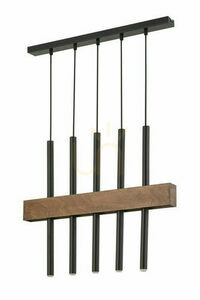 Függőlámpa Sigma Blake 5 fekete-barna G9 5x4W 50 cm SKU 33445 small 1