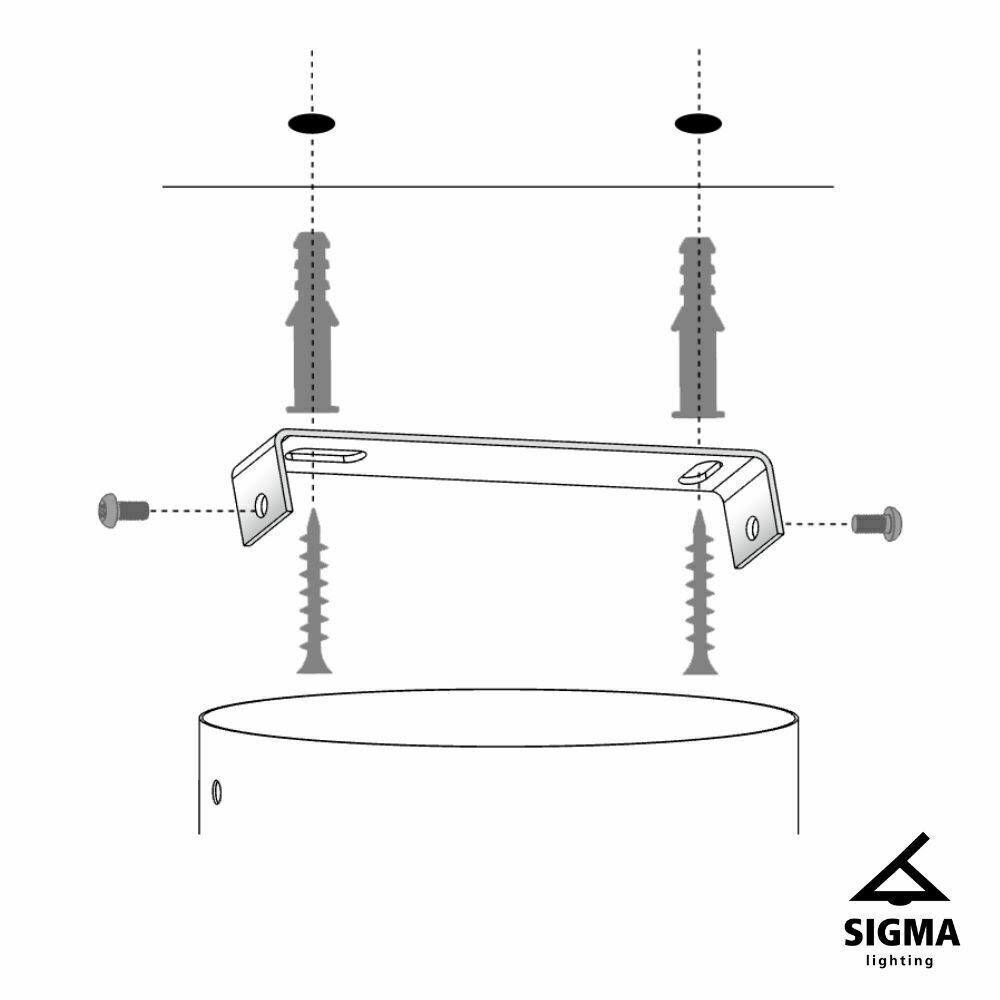 Kilátás Plafon Sigma Glory 1 E27 fekete szürke/ezüst 25cm 40512 Plafon Sigma Glory 1 E27 fekete szürke/ezüst 25cm 40512