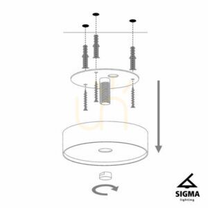 Plafon Sigma HOLI 3 fehér fekete 32449 small 2