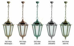 Kültéri függő lámpa SU-MA Retro Maxi fekete patina K 1018/1/BD small 4