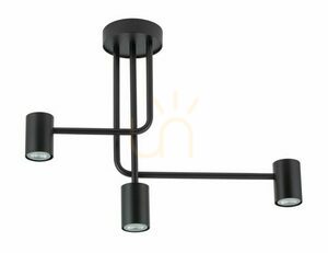 Plafon Sigma Luis 3 fekete GU10 60 cm 33420 small 0