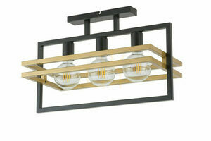Plafon Sigma Merci 3 fekete arany E27 52 cm 32404 small 0