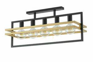 Plafon Sigma Merci 5 fekete arany E27 76 cm 32407 small 0