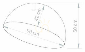 Plafon Sigma Sfera 90 arany, SKU 32475 small 3