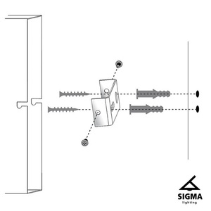 Fali lámpa Sigma VARIO fekete ezüst E27 60W 40563 small 2