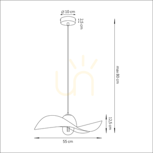 Függőlámpa Sigma Kapello 55 cm barna réz E27 32352 small 7
