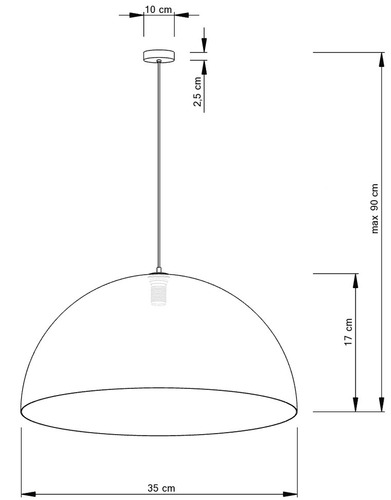 Jelölje be Függőlámpa Sigma Sfera 35 ezüst 30148