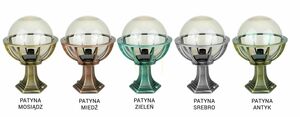 Kültéri állólámpa SU-MA BALL fekete patina 43 cm E27 K 4011/1/KPO 250 small 5
