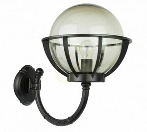 Kültéri fali lámpa SU-MA KULE fekete patina kosárral K 3012/1/KPO 250 small 1