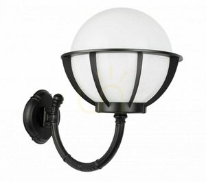 Kültéri fali lámpa SU-MA KULE fekete patina kosárral K 3012/1/KPO 250 small 0