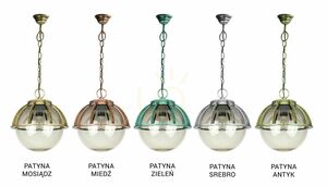 Kültéri függőlámpa SU-MA Kule fekete patina 30 cm K 1018/1/KPO 250 small 6