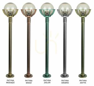 Kültéri állólámpa SU-MA KULE fekete-patina 130 cm K 5002/1/KPO 250 small 8