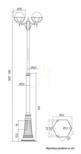 Kültéri állólámpa SU-MA KULE 2 fekete patina OGMWN 2 KPO 250 small 8
