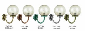Kültéri fali lámpa SU-MA Classic K 3012/1/K 250 P fekete patina E27 40 cm small 5