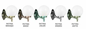 Kültéri fali lámpa SU-MA Kule Classic K 3012/1/K 200 fekete patina small 4