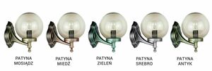 Kültéri fali lámpa SU-MA Kule Classic K 3012/1/K 200 fekete patina small 5