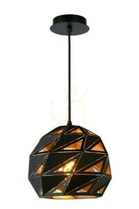 Függőlámpa Lucide MALUNGA fekete-arany fém 25 cm 21415/25/30 small 0