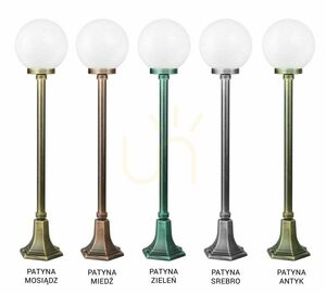 Kültéri állólámpa SU-MA KULE Classic K 5002/2/KP 200 fekete patina 98 cm small 3