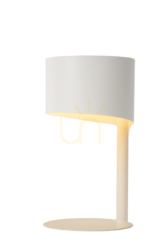 Jelölje be Lucide KNULLE fehér fém LED asztali lámpa 28,5 cm E14