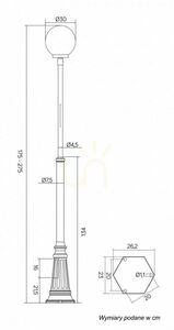 Kültéri pólusfény SU-MA Kule Classic fekete patina 175-275 cm OGMWN 1 300 small 6