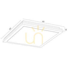 Plafond ARGON Caserta opál matt arany 4xE27 420 mm SKU 1803 small 2