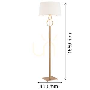 ARGON PERSEO állólámpa krém arany E27 158 cm 8374 small 2